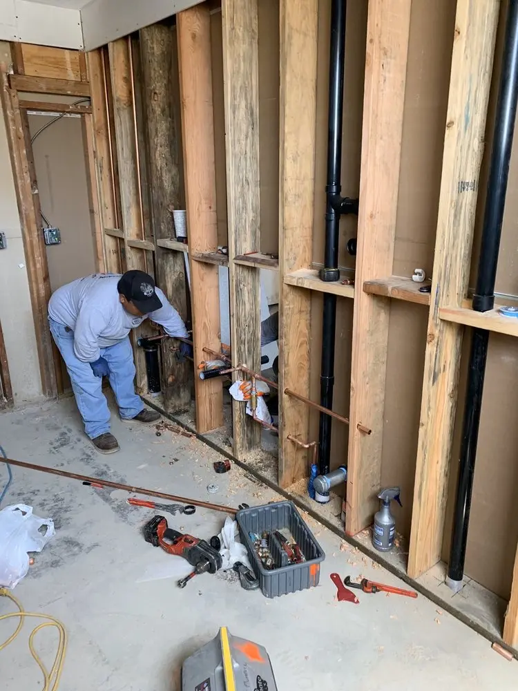 Commercial rough-in plumbing for Commercial Plumbing in San Joaquin